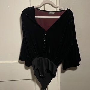 Zara Velvet Bodysuit